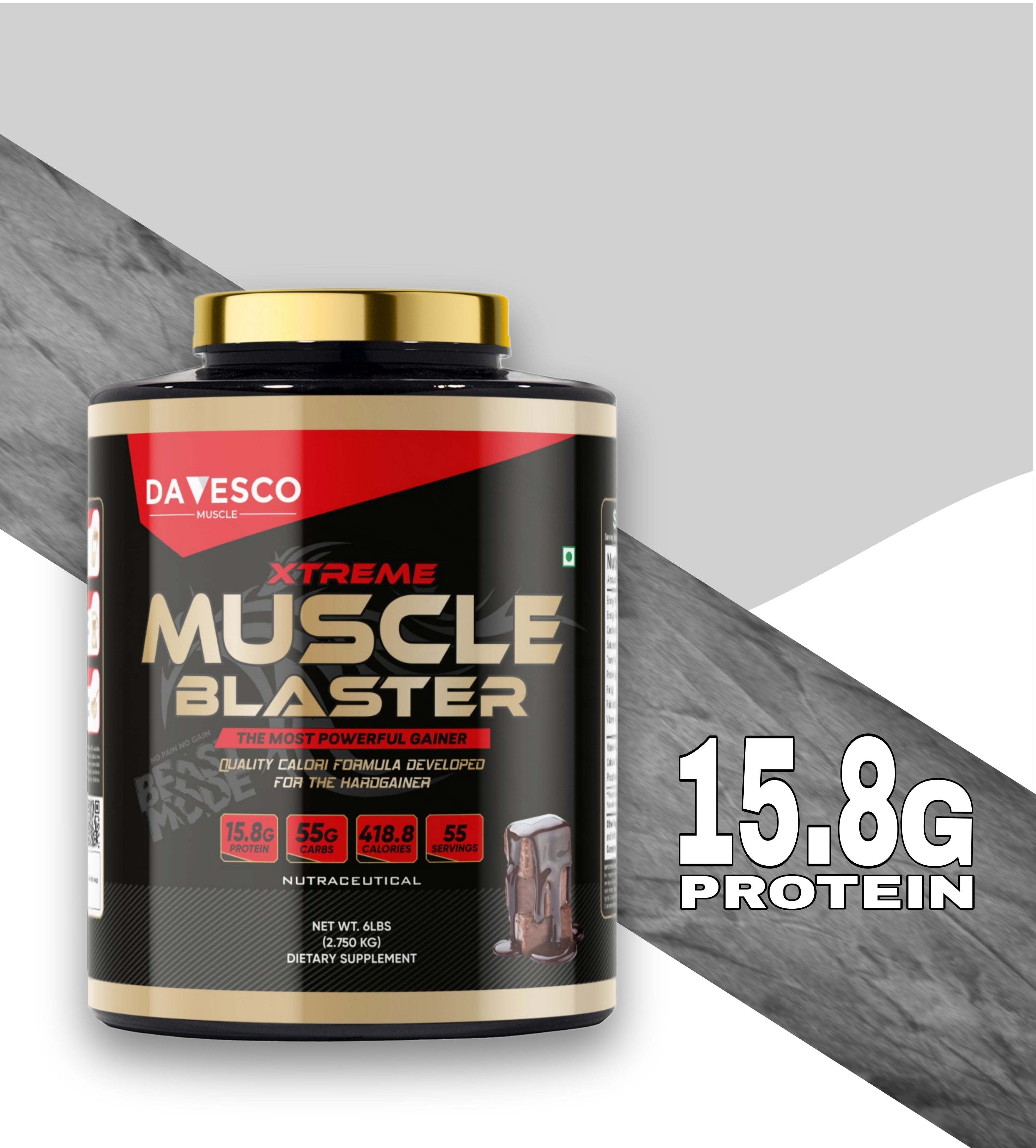 MUSCLE BLASTER  | 2.75KG |  CHOCOLATE