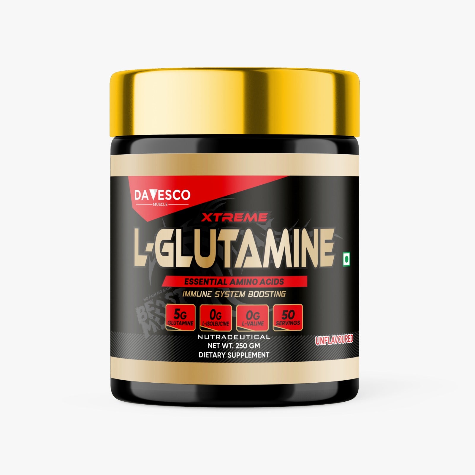 L-GLUTAMINE | 250GM | UNFLAVOR