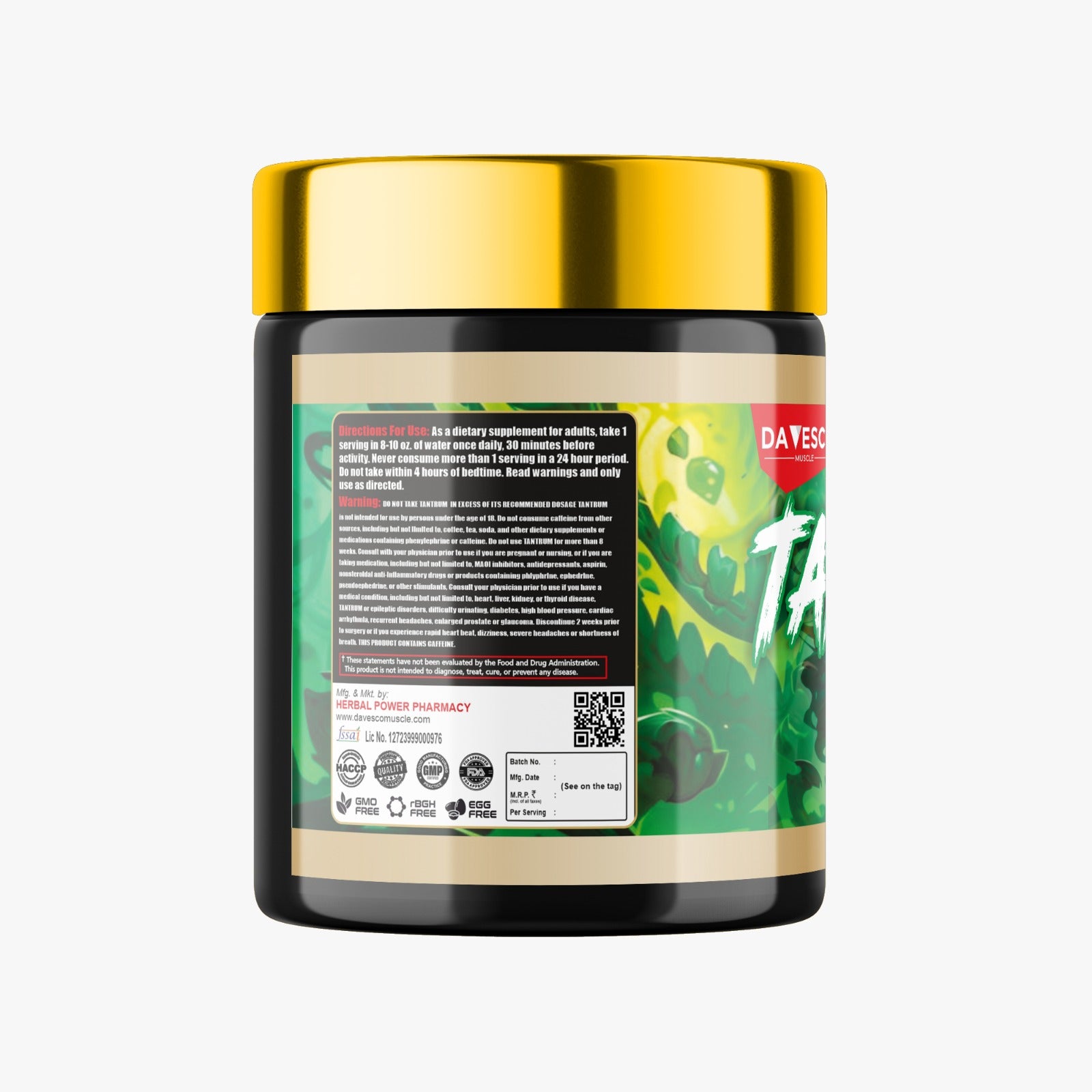 TANTURM PRE-WORKOUT | 216G |