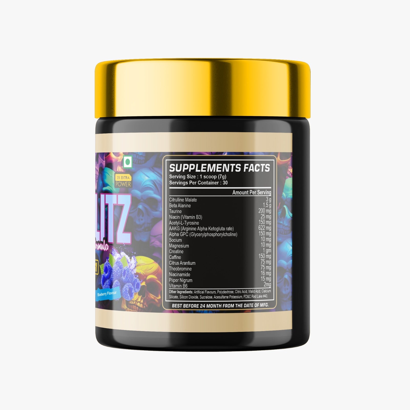 PRE-WORKOUT  | BLAZING BLITZ |  210G |  BLUEBERRY